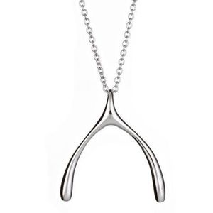Sterling Forever Wishbone Necklace